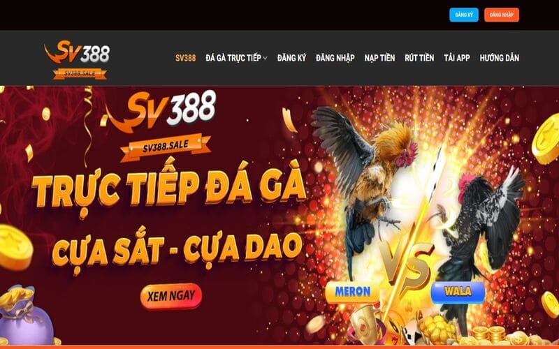 Địa chỉ đá gà trực tiếp SV388 SALE